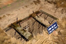 Vstup do podzemních tunelů byl vždy pečlivě chráněn